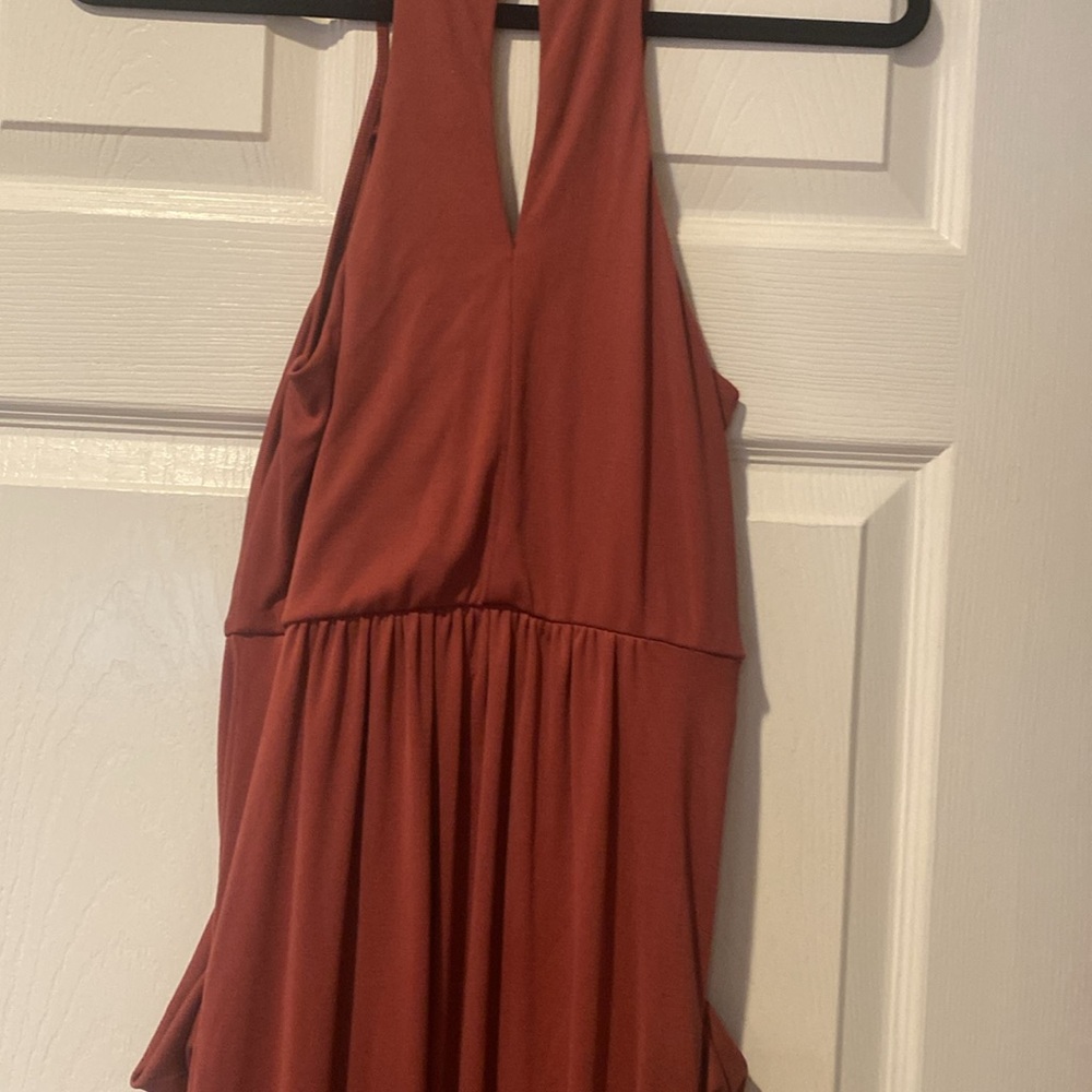 Bcbgeneration Ruby Wine Midi Faux Wrap Dress Size… - image 2